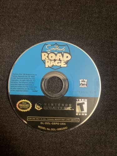 The Simpsons Road Rage- Nintendo GameCube game Disc only