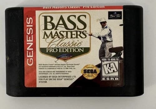 Bass Masters Classic Pro Edition Sega Genesis Game Cartridge