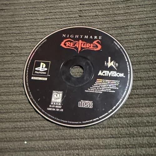 Nightmare Creatures PS1 Playstation 1 Disc Only