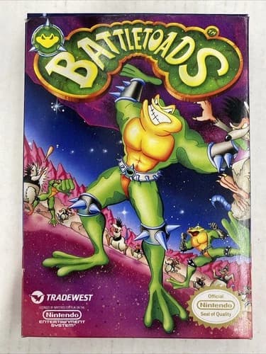 Battletoads Nintendo NES 1991 CIB Complete In Box Tested