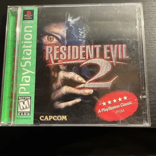 Resident Evil 2 (Sony PlayStation 1 PS1) Manual 2 Discs Tested CIB Complete