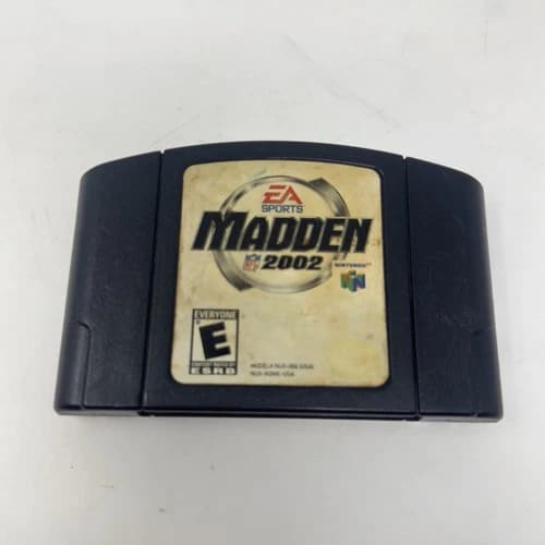 Madden 2002 (Nintendo 64, 2001) NFL N64 Game Cart Only Authentic