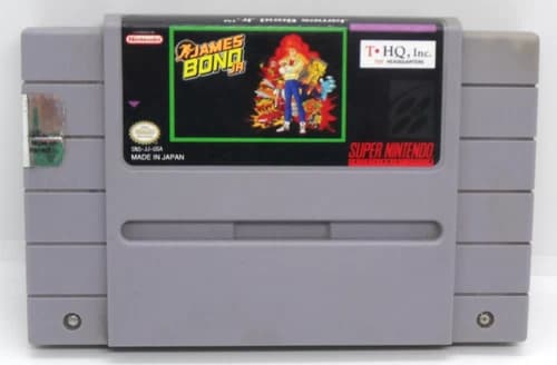 James Bond Jr. (Super Nintendo, 1992) Cartridge Only Good Label Tested snes cart