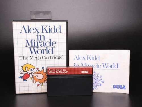 Alex Kidd in Miracle World (SEGA Master System, 1986) CIB Cleaned Tested Working