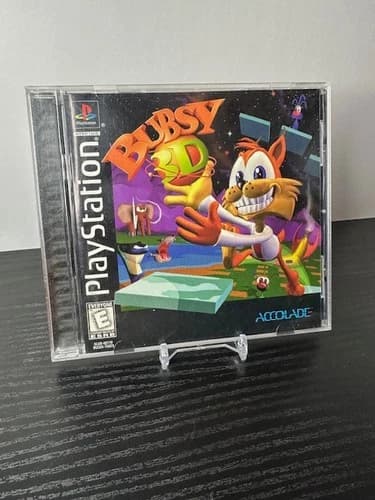 Bubsy 3D (Sony PlayStation 1, 1997) Complete Tested