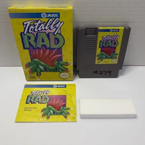 Totally Rad (Nintendo, NES) TESTED Authentic CIB Complete Jaleco