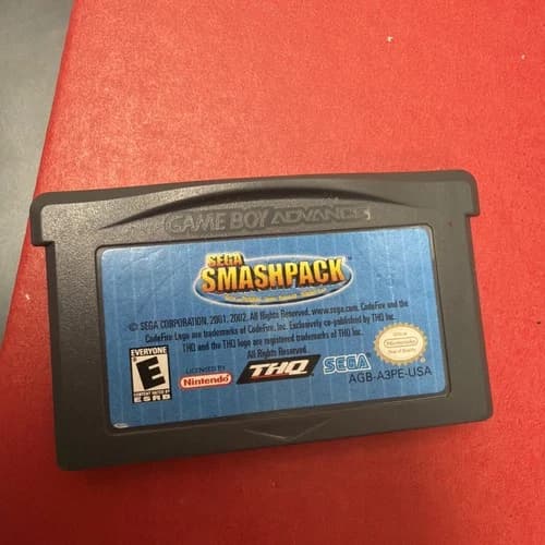 Sega Smash Pack Nintendo Game Boy Advance Authentic Tested Working