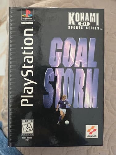 Goal Storm PS1 Long Box CIB Complete Sony PlayStation 1 (1995) long box