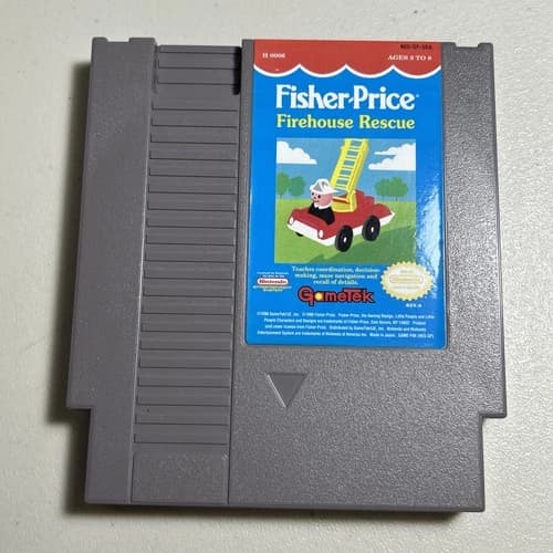 NES FISHER PRICE FIREHOUSE RESCUE NINTENDO AUTHENTIC TESTED & WORKING