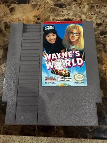 Wayne's World Nintendo NES Game Authentic Tested & Working