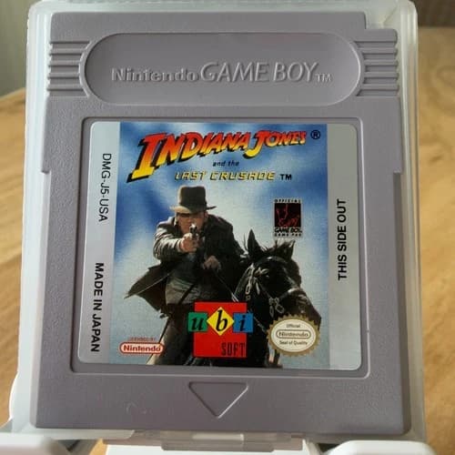 Indiana Jones and the Last Crusade (Nintendo GameBoy) Authentic - Very Good