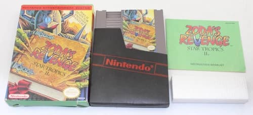 Zoda's Revenge: Star Tropics II for NES Nintendo Complete In Box CIB manual cart