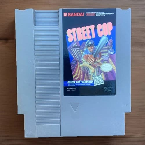 STREET COP by Bandai for NES. Power Pad Required To Play This Game. Tested