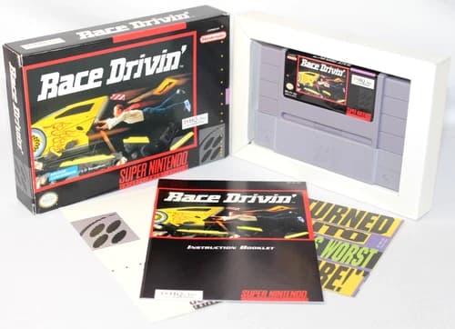 Race Drivin' SNES Super Nintendo Complete CIB! GREAT Condition! VERY NICE!