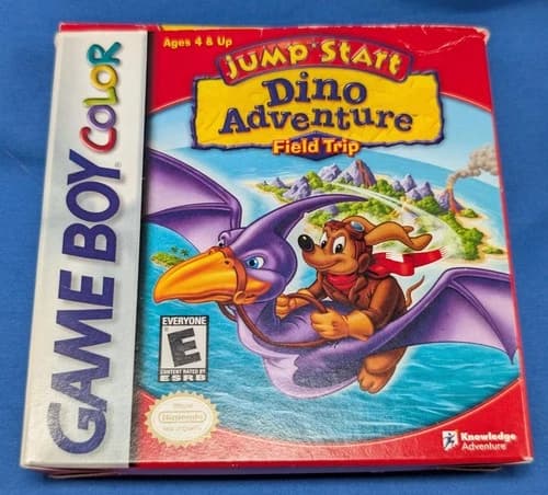 Jump Start Dino Adventure Field Trip (Game Boy Color) ~ Tested Working CIB