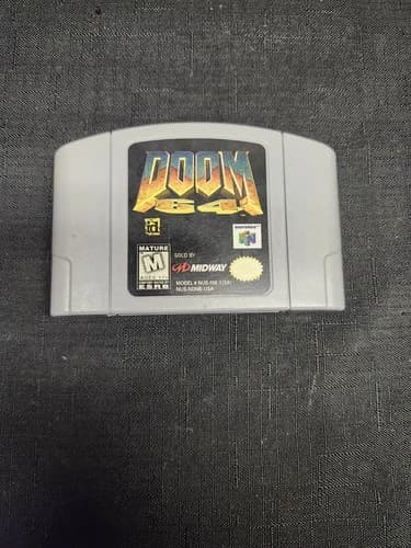DOOM 64 (Nintendo 64 1997) Midway N64 Video Game Cartridge Only- Tested- Works