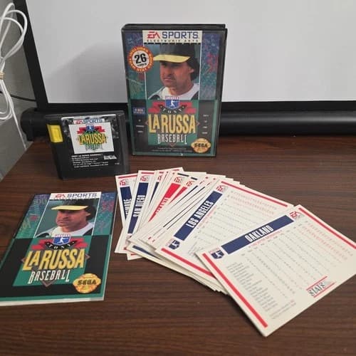 Tony La Russa Baseball - Sega Genesis 1993 - Complete with Box and Manual