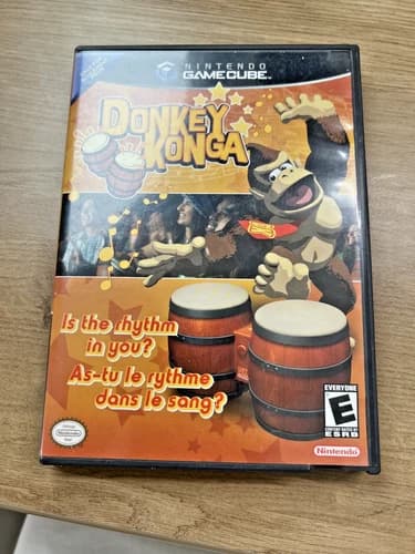 Donkey Konga (Nintendo GameCube, 2004) Complete CIB