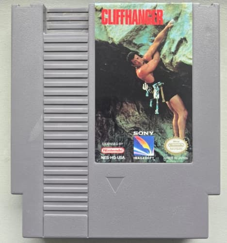 Cliffhanger NES Nintendo Authentic Tested and Working