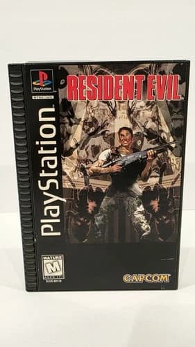 Resident Evil PS1 Longbox Complete CIB Manual Warranty Card Capcom PlayStation