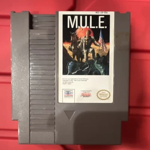 Nintendo M.U.L.E. Nintendo NES Game Cartridge 1990 NTSC US/Canada