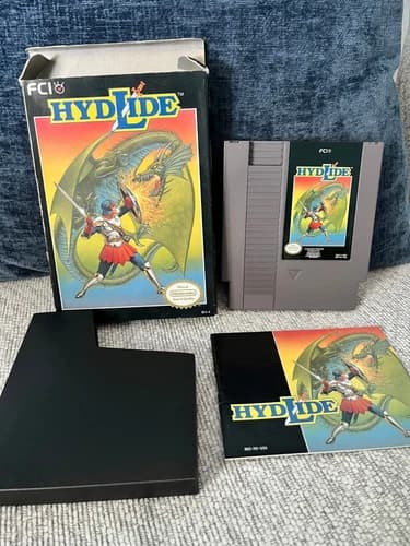 Hydlide (Nintendo Entertainment System, 1989) CIB, Complete in Box!
