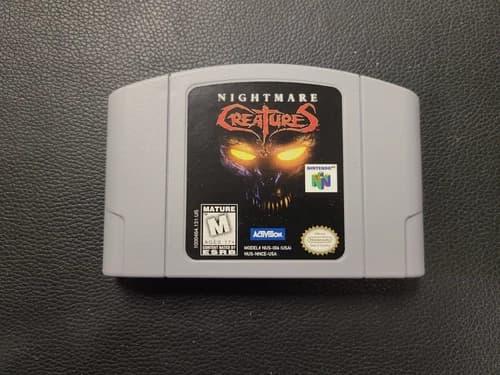 Nightmare Creatures Nintendo 64 N64 Authentic Horror Game Cartridge