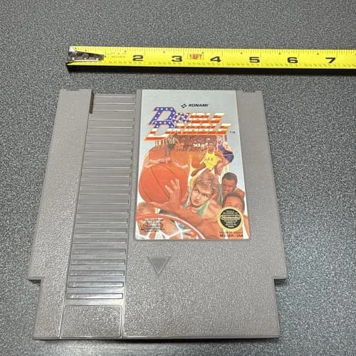 Double Dribble NES 1985 Nintendo Authentic Game Cartridge Konami TESTED