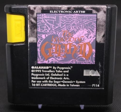 Galahad (Sega Genesis, 1992) Authentic, Cleaned & Tested! Cart only