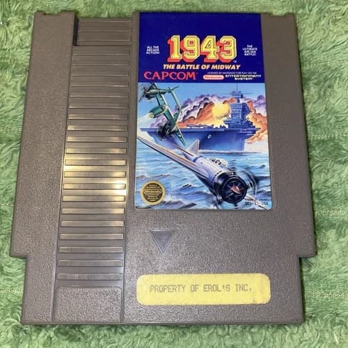 1943 The Battle of Midway - 1988 NES Nintendo Game - Cart Only - TESTED! READ!
