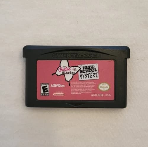 The Barbie Diaries High School Mystery (Nintendo GBA, 2006) Authentic Excellent