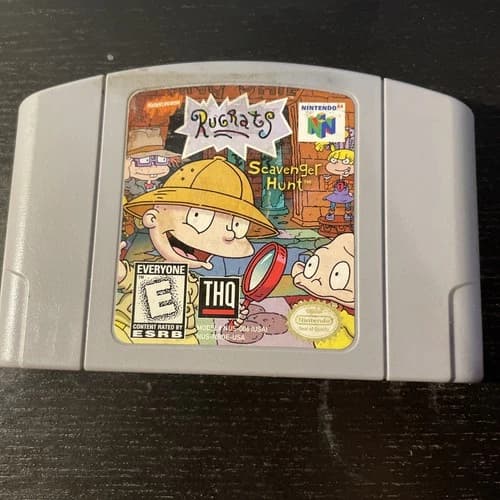 Rugrats: Scavenger Hunt (Nintendo 64, N64, 1999) Authentic & Tested Cartridge