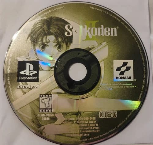 Suikoden II 2 for Sony Playstation 1 PS1 - Disc Only - Tested & Working