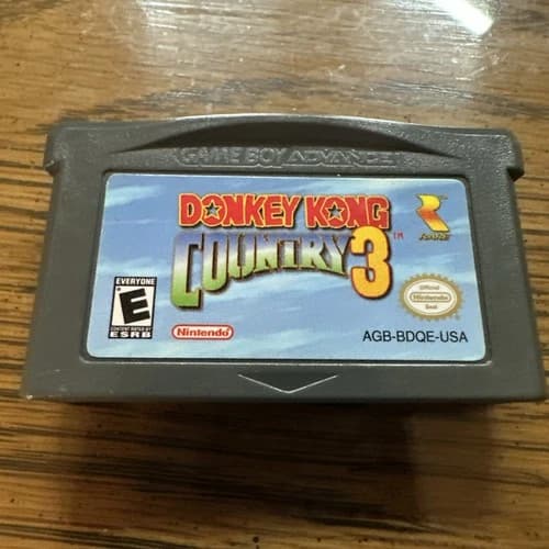 Nintendo Donkey Kong Country 3 Game Boy Advance Cartridge E-Everyone