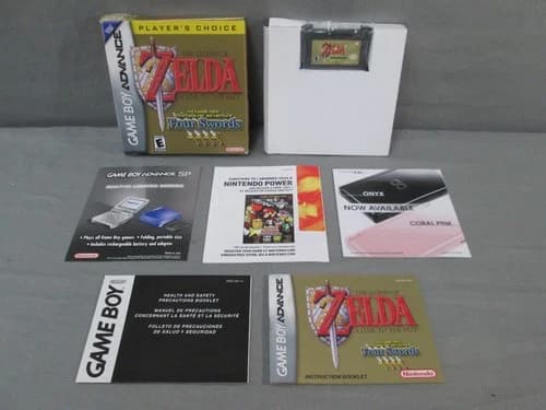 Nintendo GBA Legend Of Zelda Link to The Past Four Swords CIB Gameboy Advance