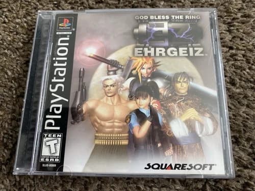 EHRGEIZ, PS1, PLAYSTATION 1, TESTED AND WORKING, SQUARESOFT, CIB