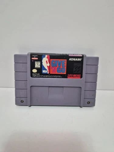 NBA Give ‘N Go SNES Super Nintendo Authentic Cartridge Tested Working Konami