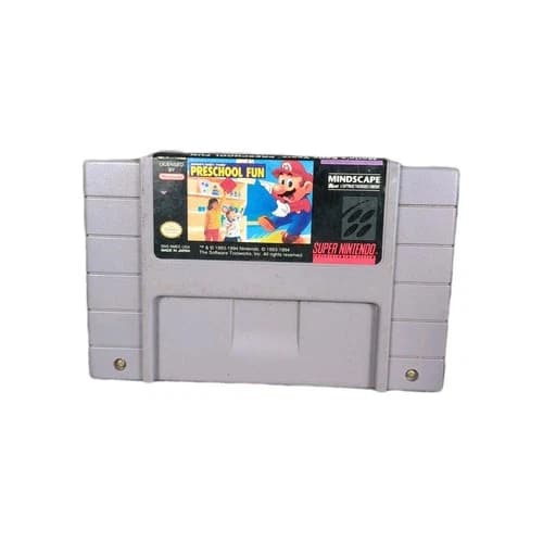 Mario's Early Years: Preschool Fun (Super Nintendo, SNES, 1994) Tested/Works
