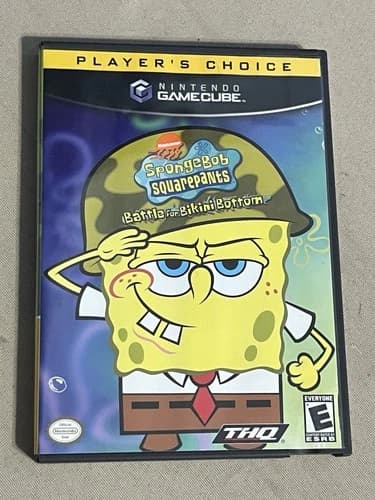 SpongeBob SquarePants Battle For Bikini Bottom Nintendo GameCube 2004 WORKS
