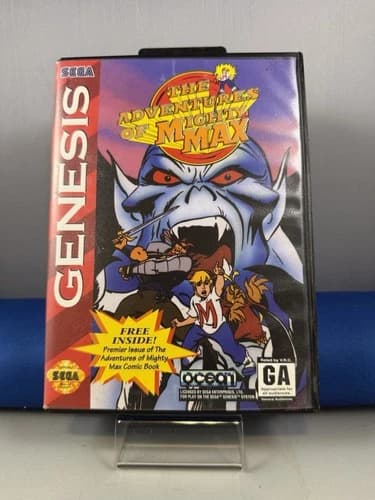 The Adventures of Mighty Max Sega Genesis Complete CIB Tested W/ Reg Card Authen