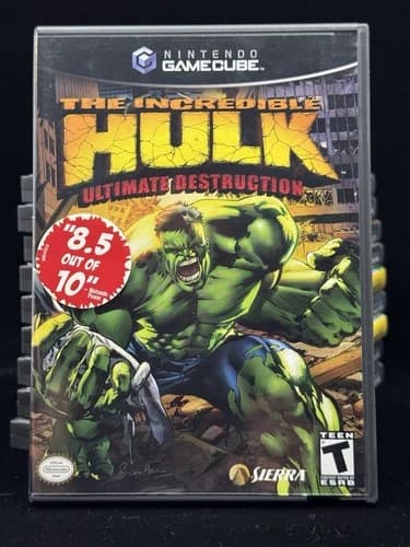 Incredible Hulk: Ultimate Destruction Nintendo GameCube Video Game Works Well