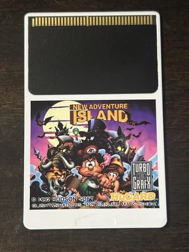 New Adventure Island Turbo Grafx-16 TG16 HuCard Only Tested Working