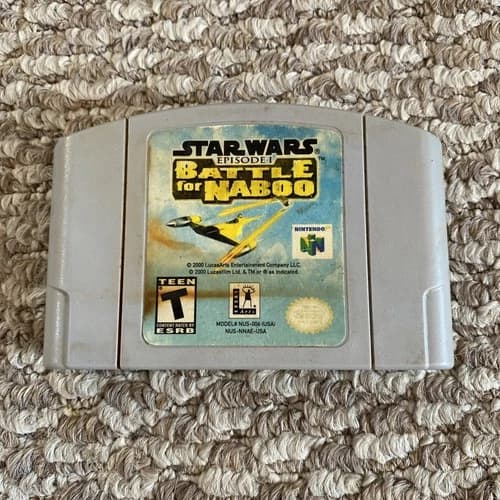 Star Wars Episode 1 Battle for Naboo Nintendo 64 N64 Authentic
