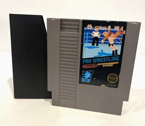 PRO WRESTLING NES NINTENDO ENTERTAINMENT SYSTEM ORIGINAL 1987 GAME CARTRIDGE