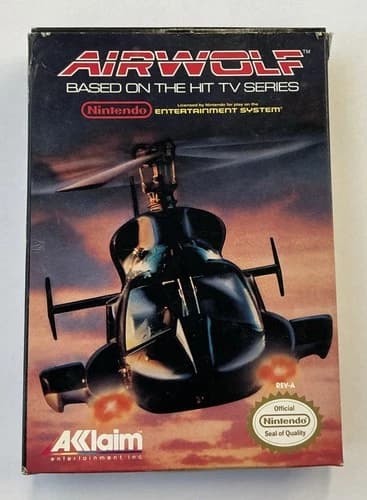 Airwolf Nintendo Entertainment System NES Complete Tested