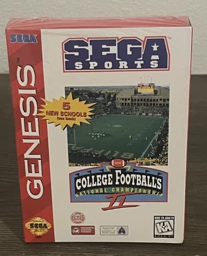 College Football's National Championship II (Sega Genesis, 1995) New