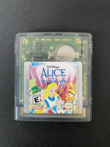 Nintendo Game Boy Color Alice In Wonderland Cartridge Tested - Cartridge Only