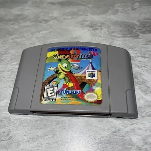 Chameleon Twist 2 (Nintendo 64 1999) N64 Authentic Cartridge Only Blockbuster