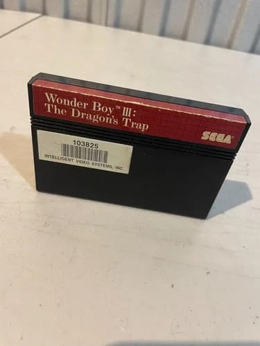 Sega Master System Wonder Boy III: The Dragon's Trap Cartridge Ex-Rental Rare