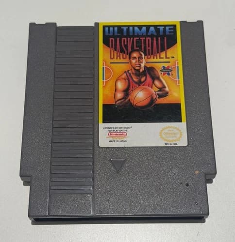 Ultimate Basketball (Nintendo NES, 1990) Authentic Cartridge